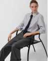 Pantalón pinzas corte masculino lana gris | Roberto Verino