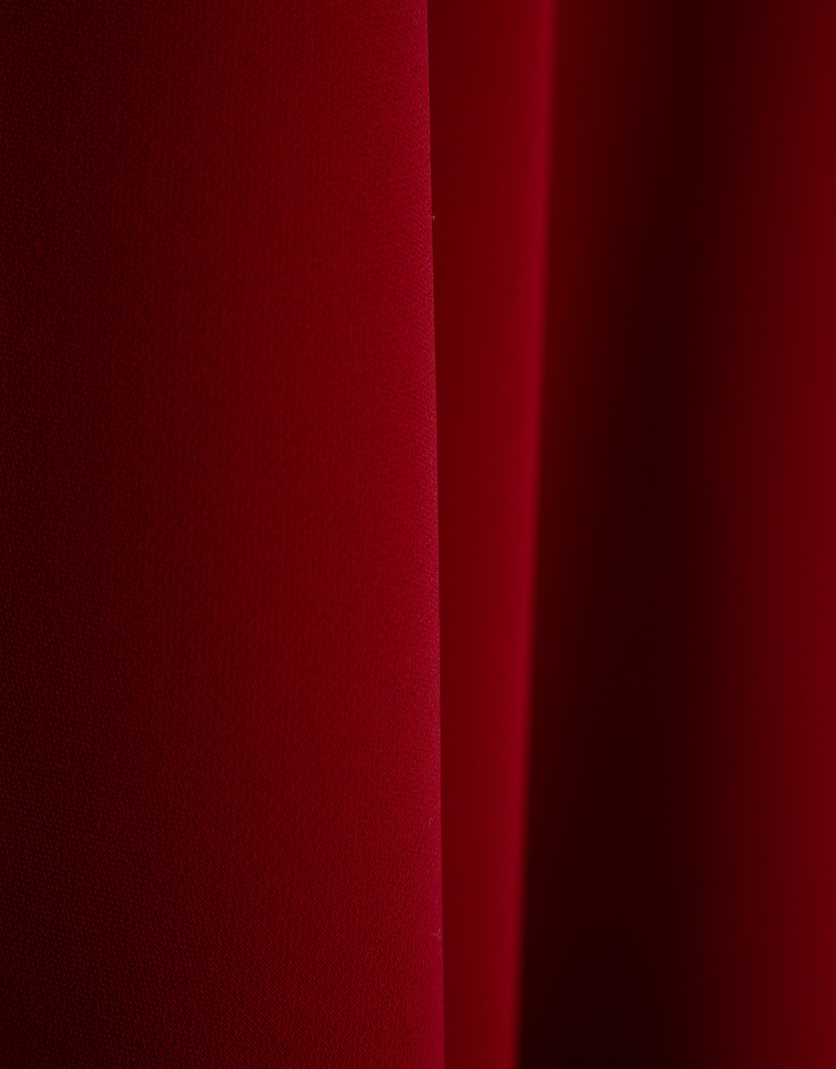 Vestido midi escote halter crepé rojo - Mujer | Roberto Verino