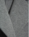 Light gray double-sided oversized long coat | Roberto Verino