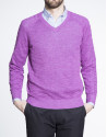 Jersey purpura punto pico ochos manga