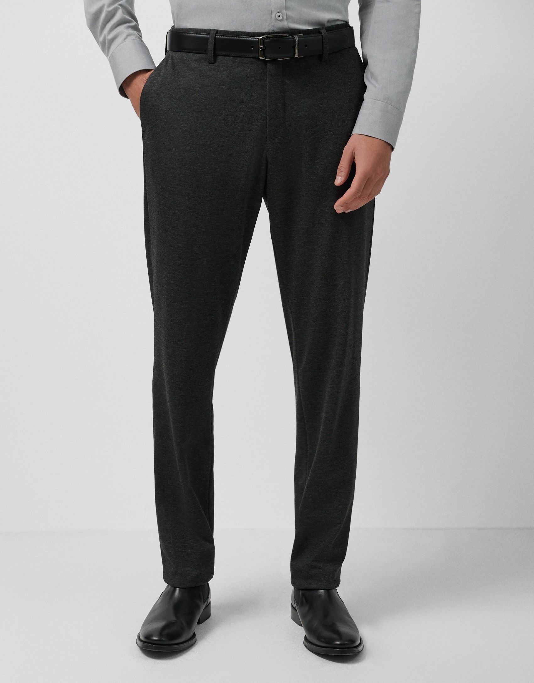 Pantalón separate punto roma gris oscuro | Roberto Verino
