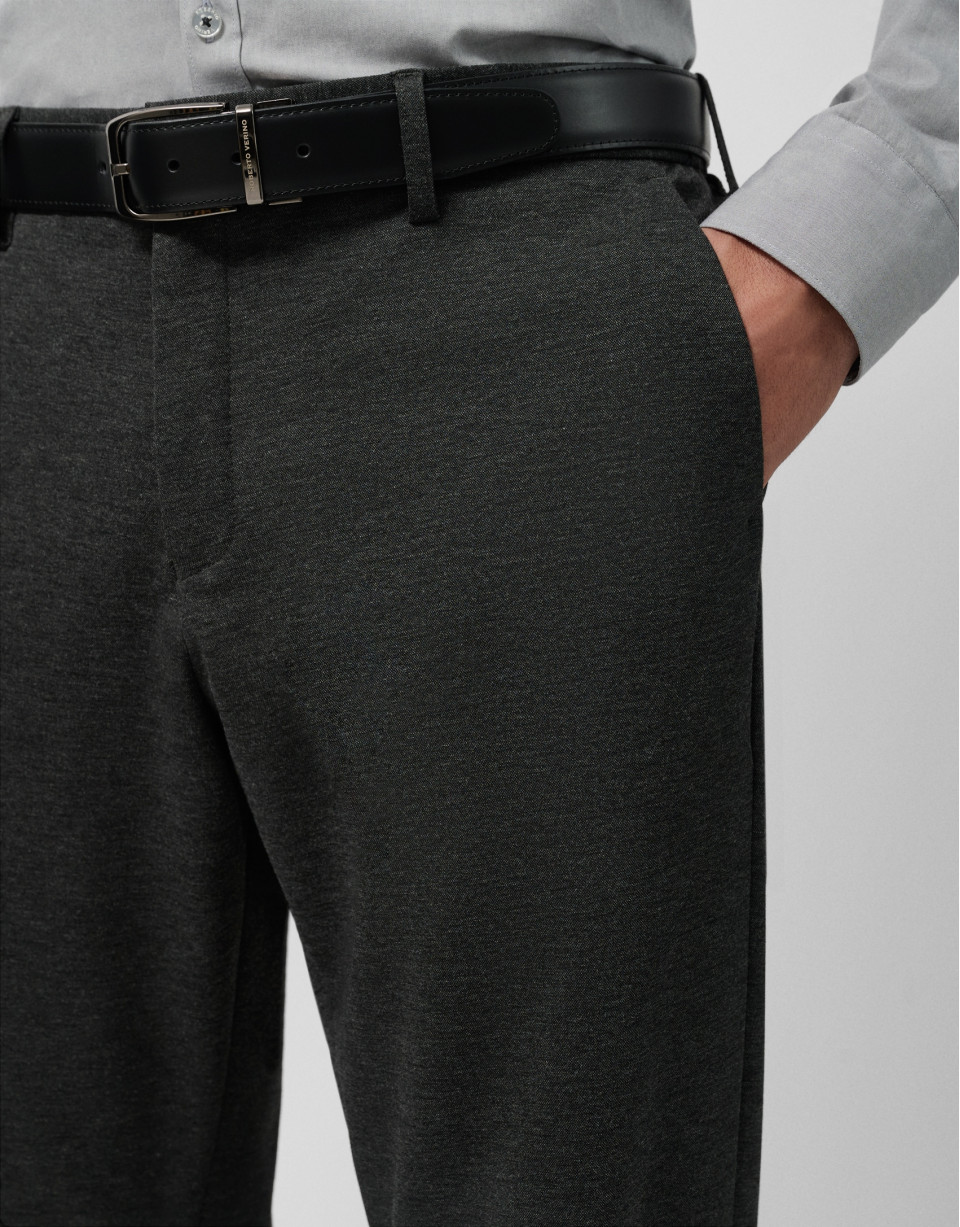 Pantalón separate punto roma gris oscuro | Roberto Verino