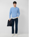 Regular fit dark blue men's denim trousers | Roberto Verino