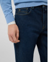 Regular fit dark blue men's denim trousers | Roberto Verino