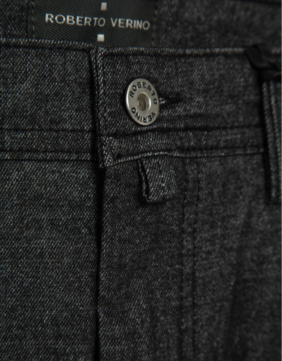 Men's slim-fit dark grey jeans - Man - AW2025 | Roberto Verino