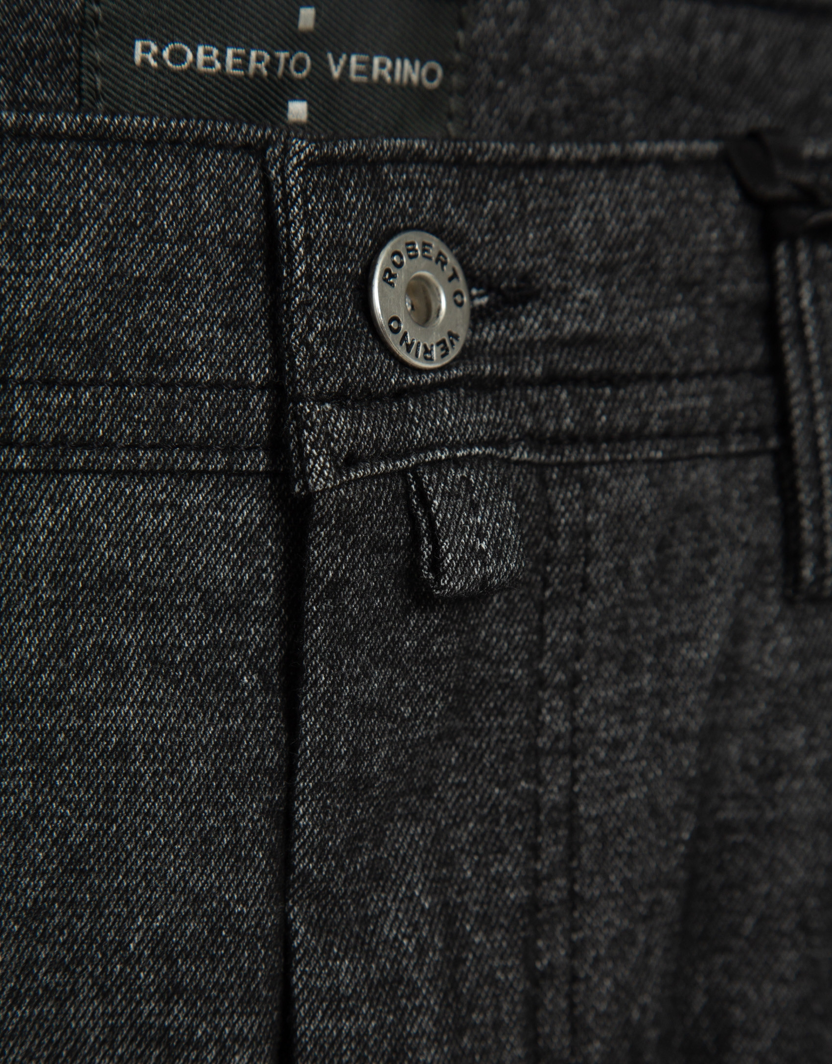 Men's slim-fit dark grey jeans - Man - AW2025 | Roberto Verino