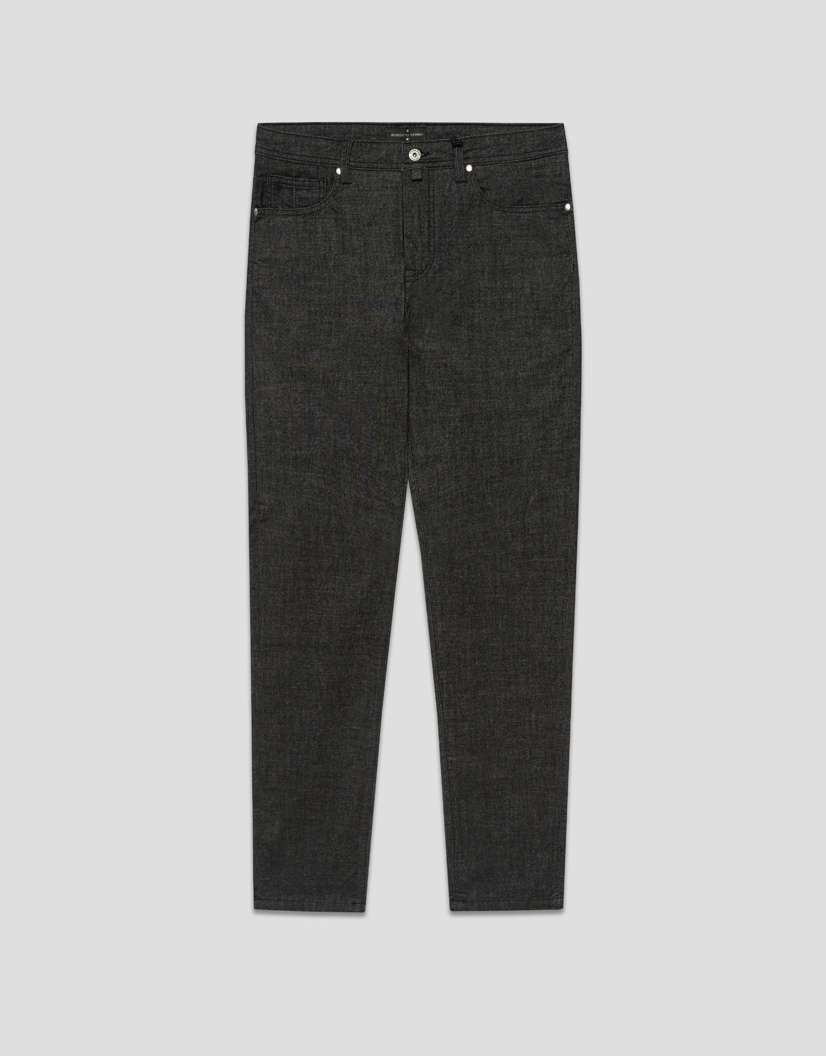 Men's slim-fit dark grey jeans - Man - AW2025 | Roberto Verino