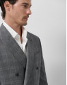Half canvas virgin wool suit in grey tones | Roberto Verino