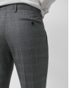 Half canvas virgin wool suit in grey tones | Roberto Verino