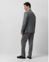 Half canvas virgin wool suit in grey tones | Roberto Verino