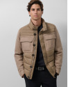 Jacket combined with technical fabric and ... | Roberto Verino