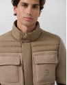 Jacket combined with technical fabric and ... | Roberto Verino