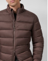 Brown padded technical jacket - Man - AW2025 | Roberto Verino