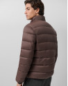 Brown padded technical jacket - Man - AW2025 | Roberto Verino