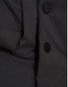 Long dark grey quilted technical trench coat | Roberto Verino