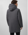 Trench largo técnico acolchado color gris oscuro | Roberto Verino