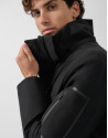 Long black quilted technical trench coat - Man | Roberto Verino