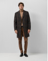 Large checkered coat in brown and natural tones | Roberto Verino