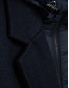 Navy cloth coat with white denim - Man - AW2025 | Roberto Verino