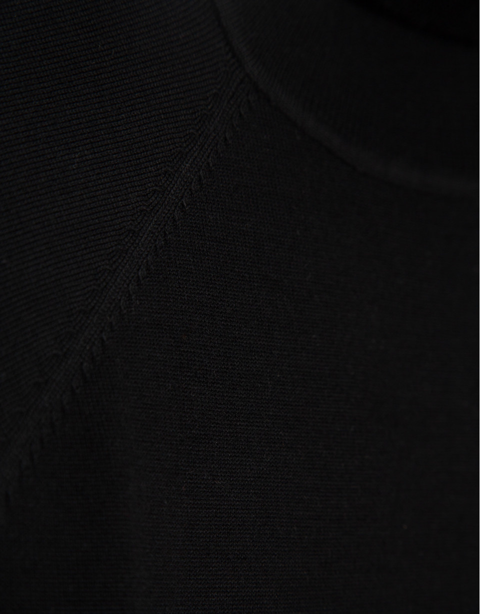 Jersey cuello cisne lana negro - Hombre | Roberto Verino