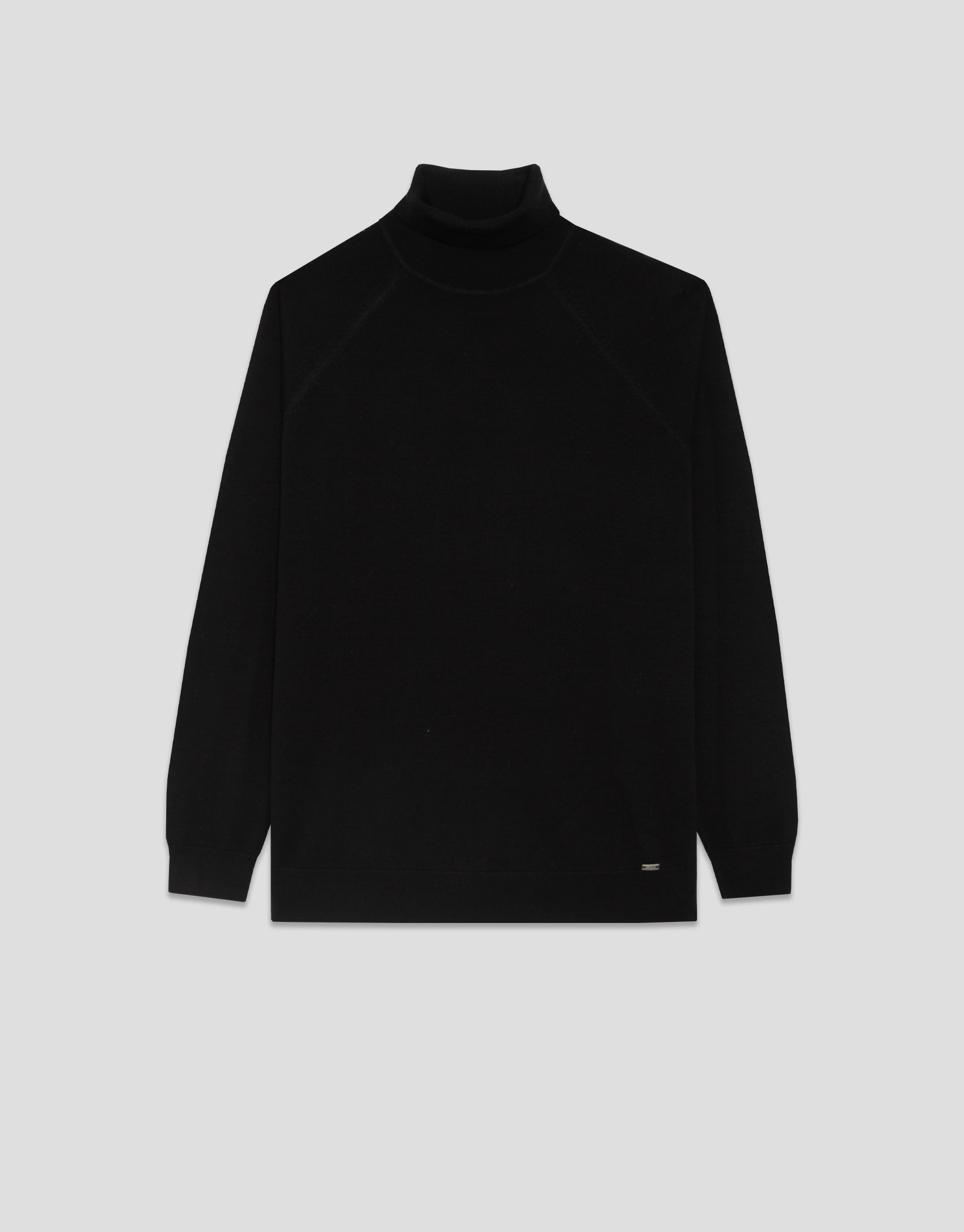 Jersey cuello cisne lana negro - Hombre | Roberto Verino