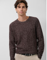 Jersey mouliné marrón/crudo - Hombre - OI2025 | Roberto Verino