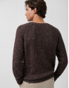 Jersey mouliné marrón/crudo - Hombre - OI2025 | Roberto Verino