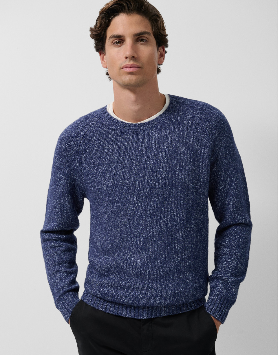 Jersey mouliné azul/celeste - Hombre - OI2025 | Roberto Verino