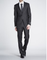 Traje negro microdibujo