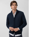 Chaqueta cremallera lisa cuello alto color ... | Roberto Verino