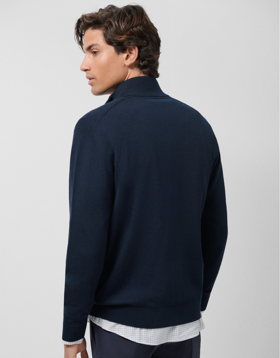 Chaqueta cremallera lisa cuello alto color ... | Roberto Verino