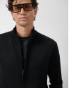 Chaqueta cremallera lisa color negro - Hombre | Roberto Verino