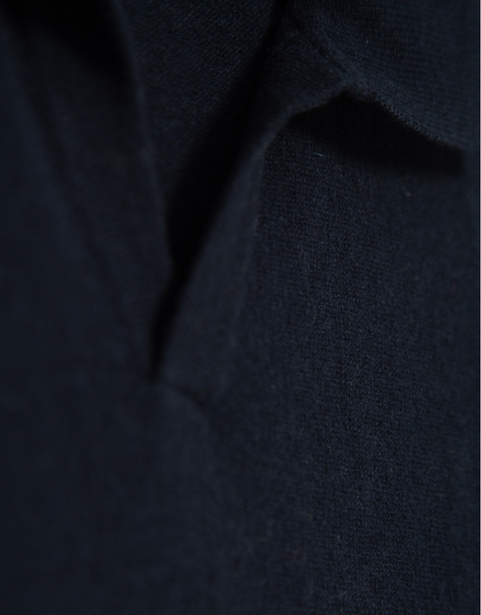 Jersey cuello polo marino - Hombre - OI2025 | Roberto Verino