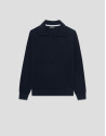 Navy polo neck sweater - Man - AW2025 | Roberto Verino