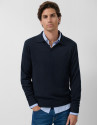 Jersey cuello polo marino - Hombre - OI2025 | Roberto Verino