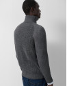 Grey melange ribbed zip-up jacket - Man | Roberto Verino