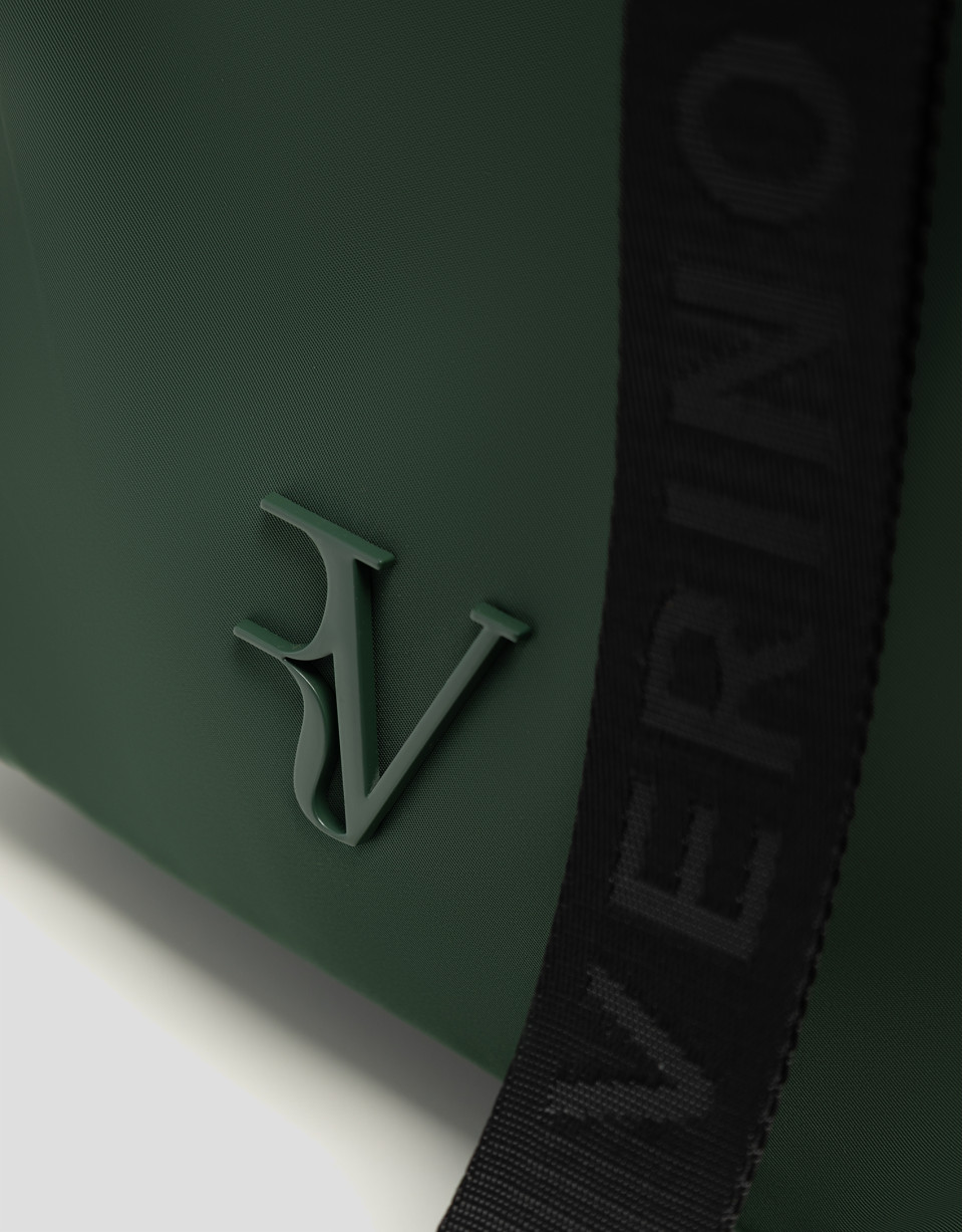 Bolso de mano Hobo Violeta M nailon verde | Roberto Verino