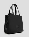 Bolso de mano Hobo Violeta M nailon negro | Roberto Verino