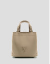 Hobo Violet S handbag in beige nylon - Gifts | Roberto Verino