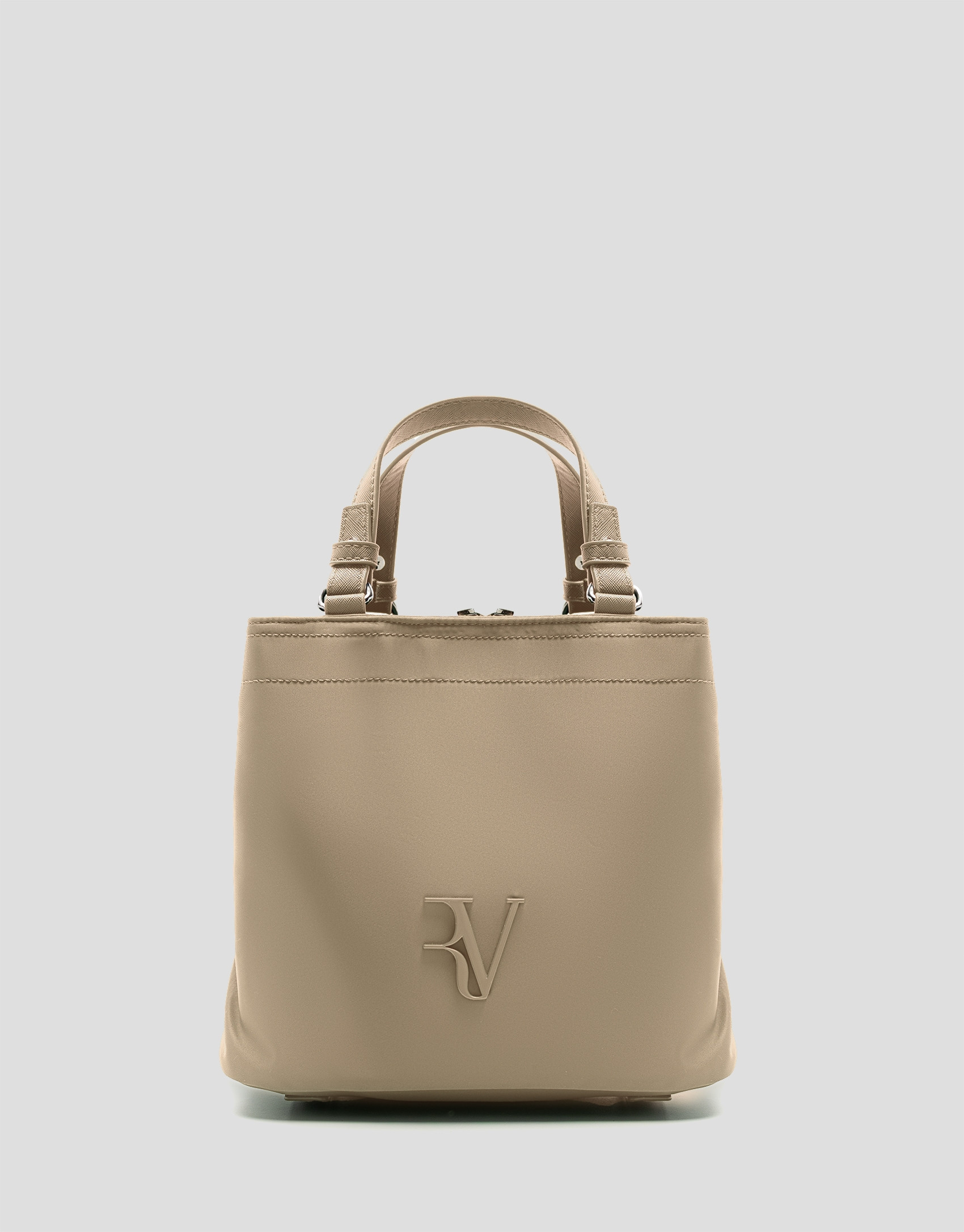 Hobo Violet S handbag in beige nylon - Gifts | Roberto Verino
