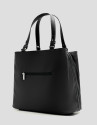 Bolso de mano Hobo Violeta M nailon negro | Roberto Verino