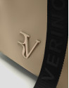 Hobo Violet S handbag in beige nylon - Gifts | Roberto Verino