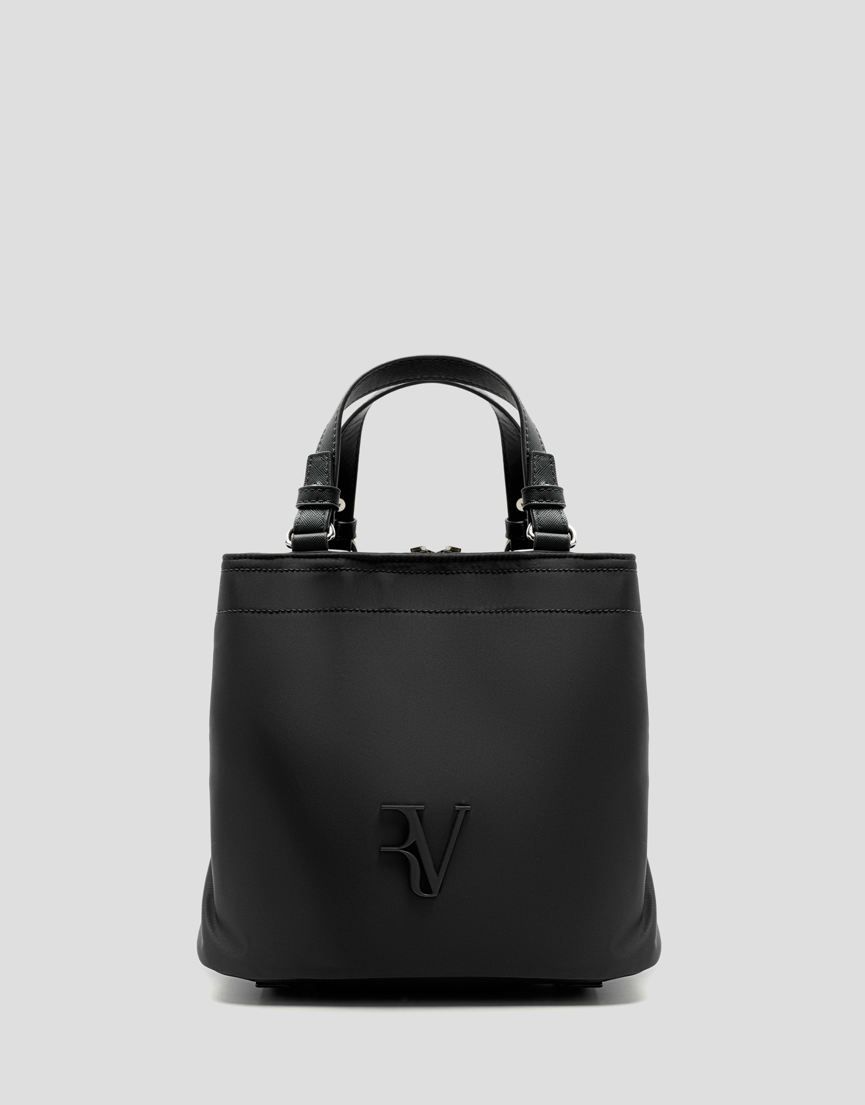 Hobo Violet S handbag in black nylon - Woman | Roberto Verino