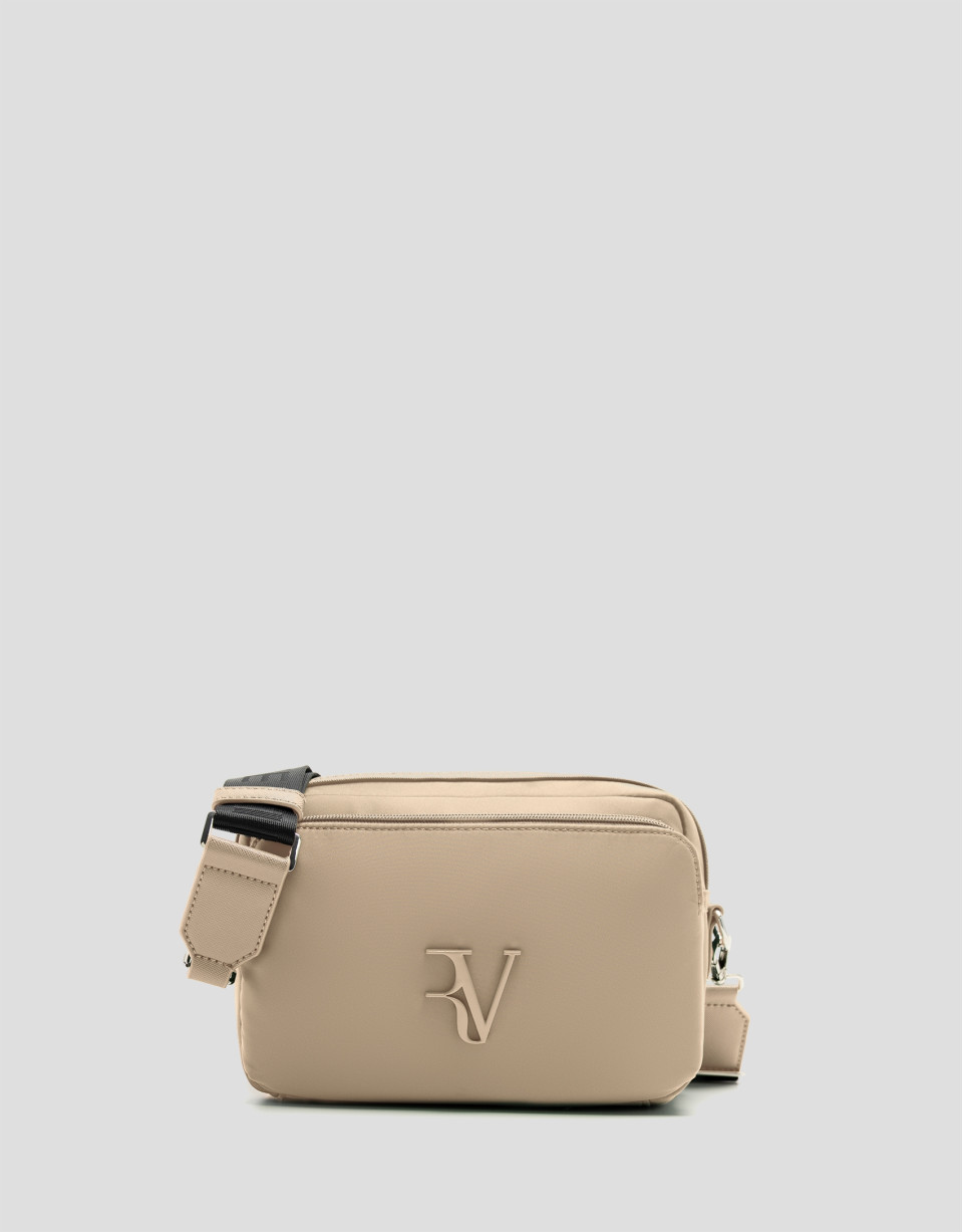 Violeta beige nylon shoulder bag - Woman | Roberto Verino