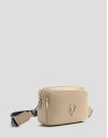 Violeta beige nylon shoulder bag - Woman | Roberto Verino