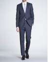 Traje azul liso