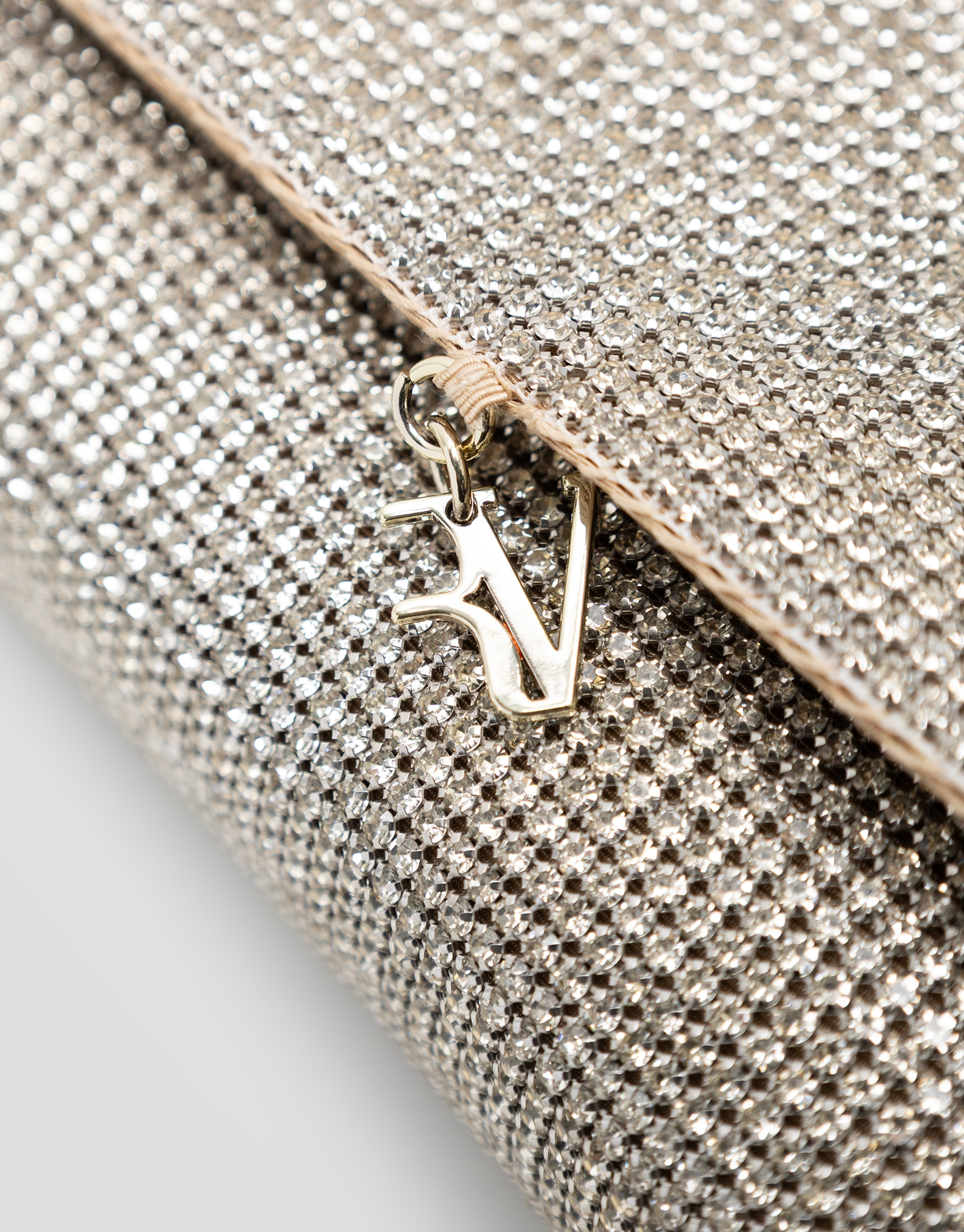 Aretha Mini Gold clutch bag - Woman - SS2026 | Roberto Verino
