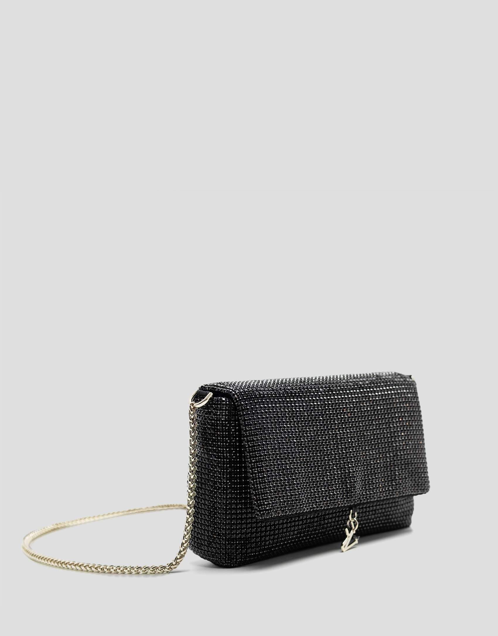 Aretha Mini Black clutch bag - Woman - SS2026 | Roberto Verino