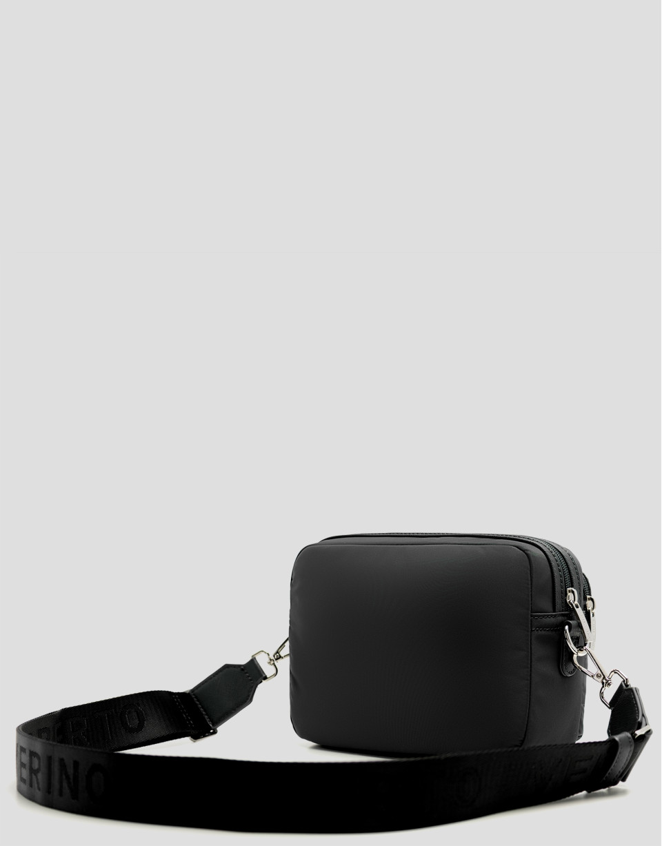 Violeta black nylon shoulder bag - Woman | Roberto Verino