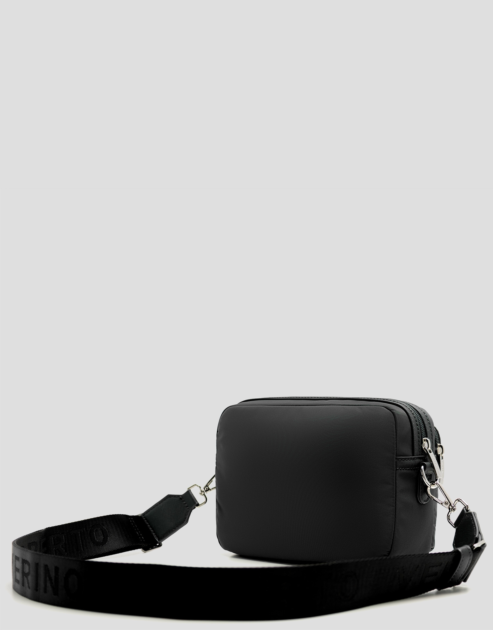 Violeta black nylon shoulder bag - Woman | Roberto Verino